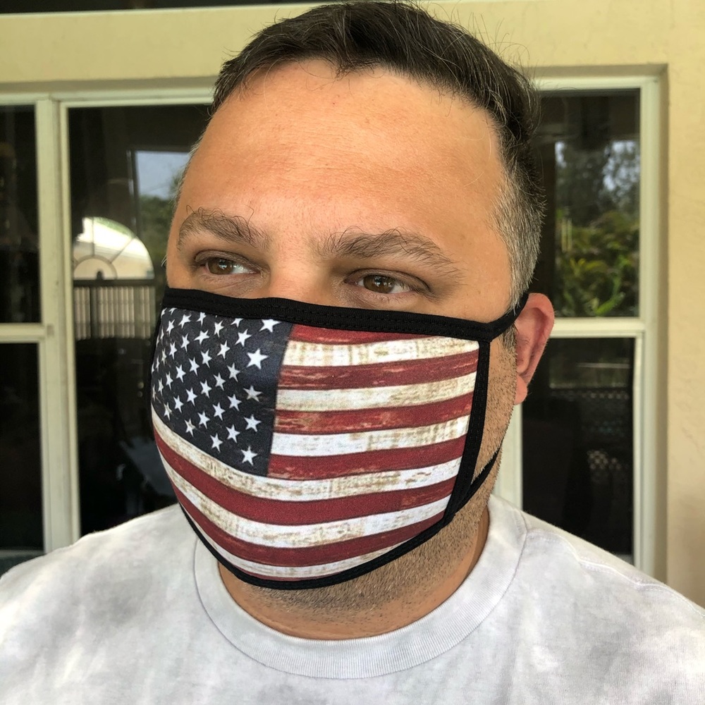2 for $20! American Flag face mask - Picture 2 of 5